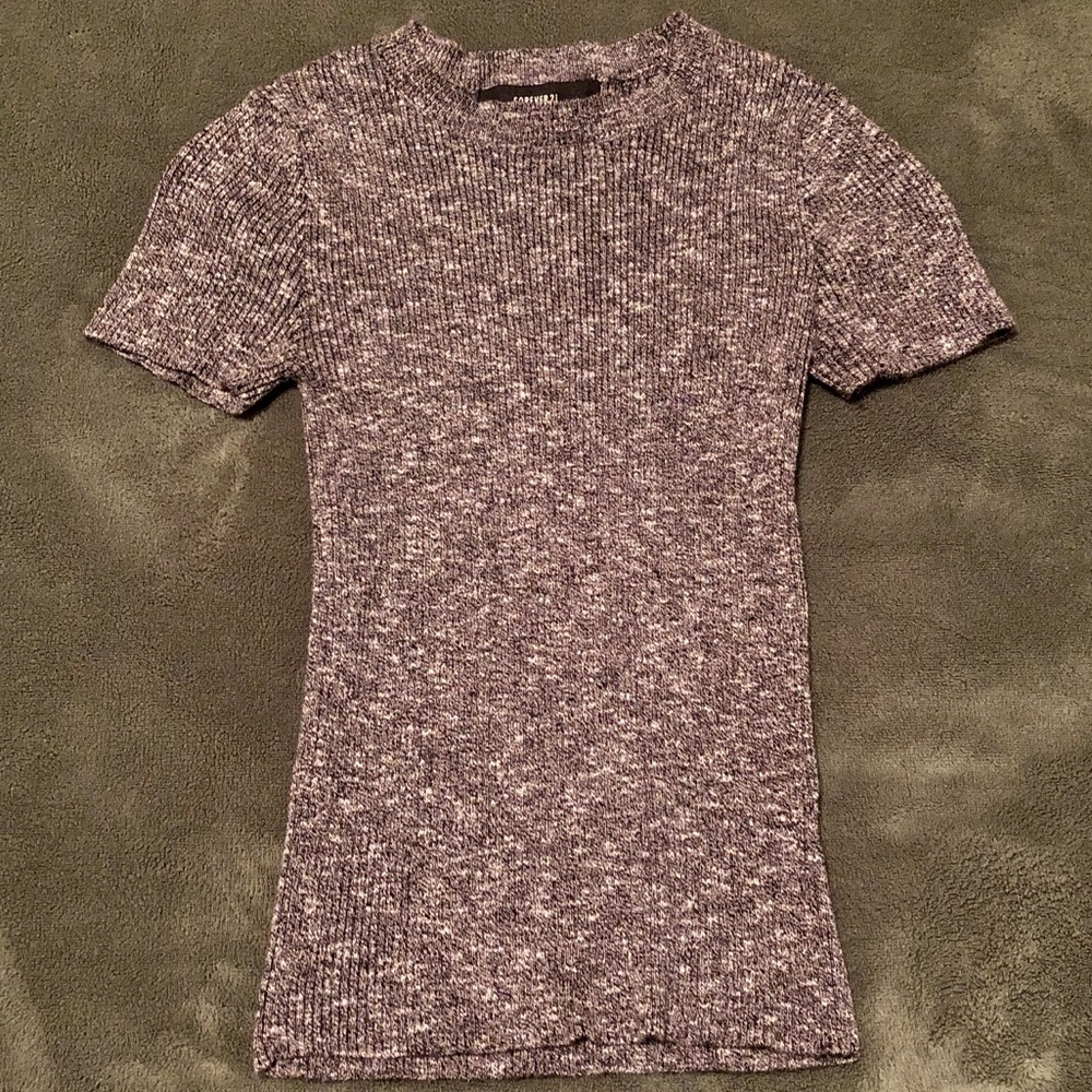 Ribbed Sweater Shirt